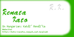 renata kato business card